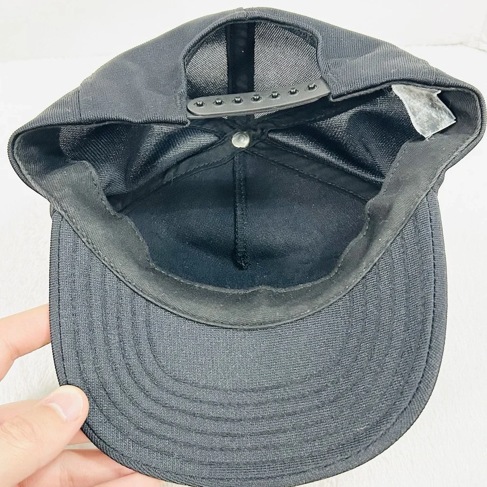 Vietnam Veteran Patch Vintage Made in USA Hat Cap Adjustable‎ Snapback Black